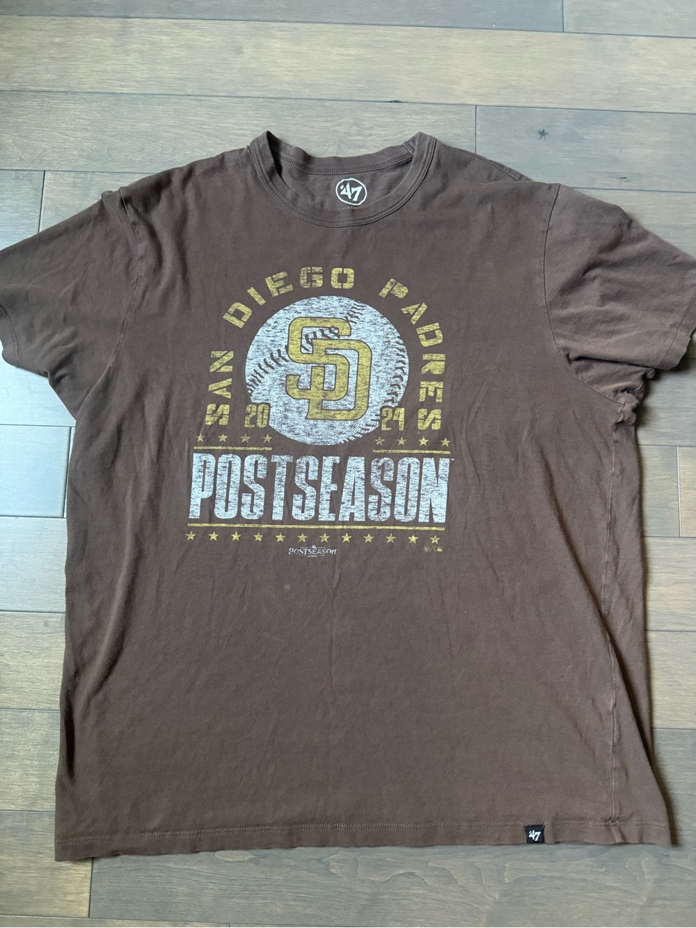 '47 San Diego Padres Brown Postseason Graphic Tee